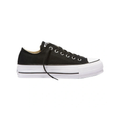 Converse Chuck Taylor All Star Lift Low Top Canvas Sneaker in Black, featuring a stylish platform sole and classic design.