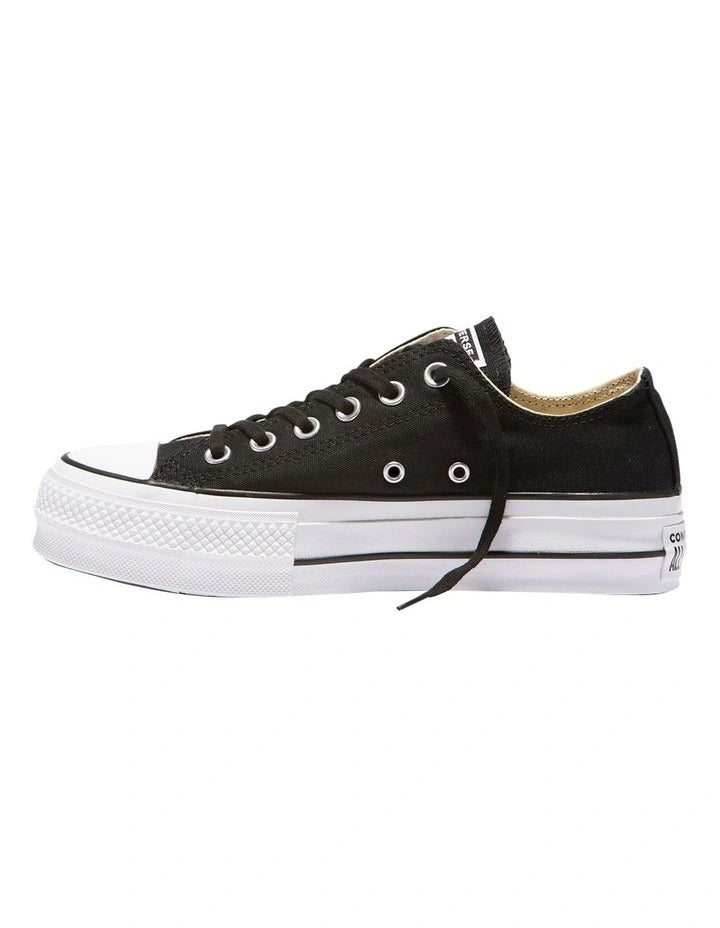 Converse Lift Chuck Taylor All Star Lift Low Top Canvas Sneaker in Black, view 2