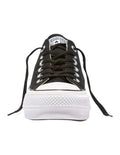 Converse Chuck Taylor All Star Lift Low Top Canvas Sneaker in Black, featuring a stylish platform sole and classic design.