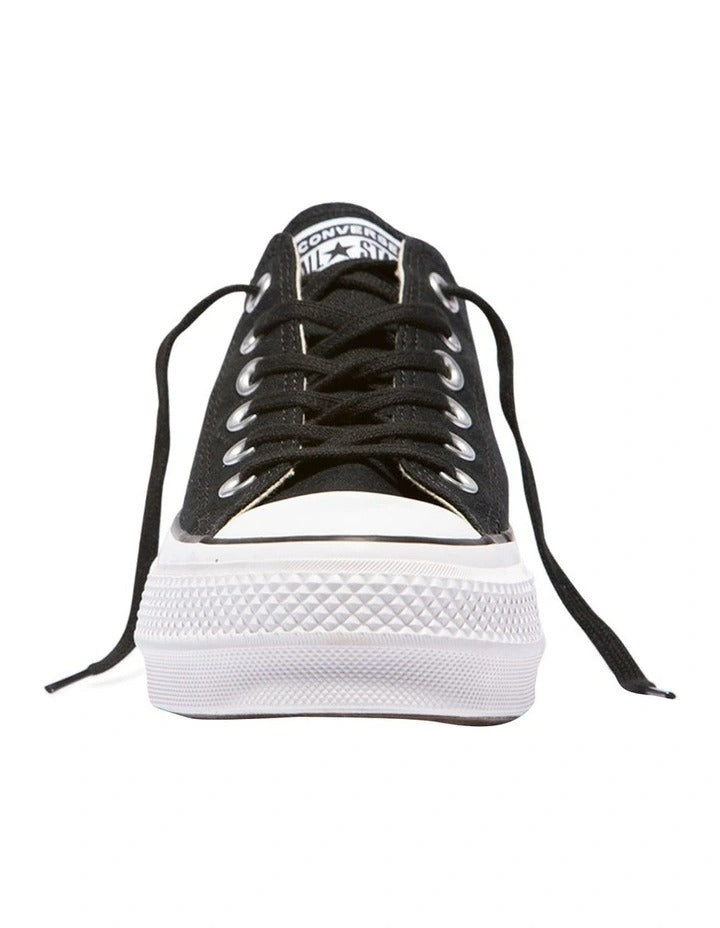 Converse Lift Chuck Taylor All Star Lift Low Top Canvas Sneaker in Black, view 3