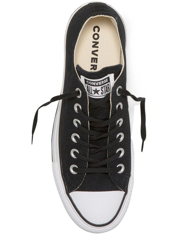 Converse Lift Chuck Taylor All Star Lift Low Top Canvas Sneaker in Black, view 5