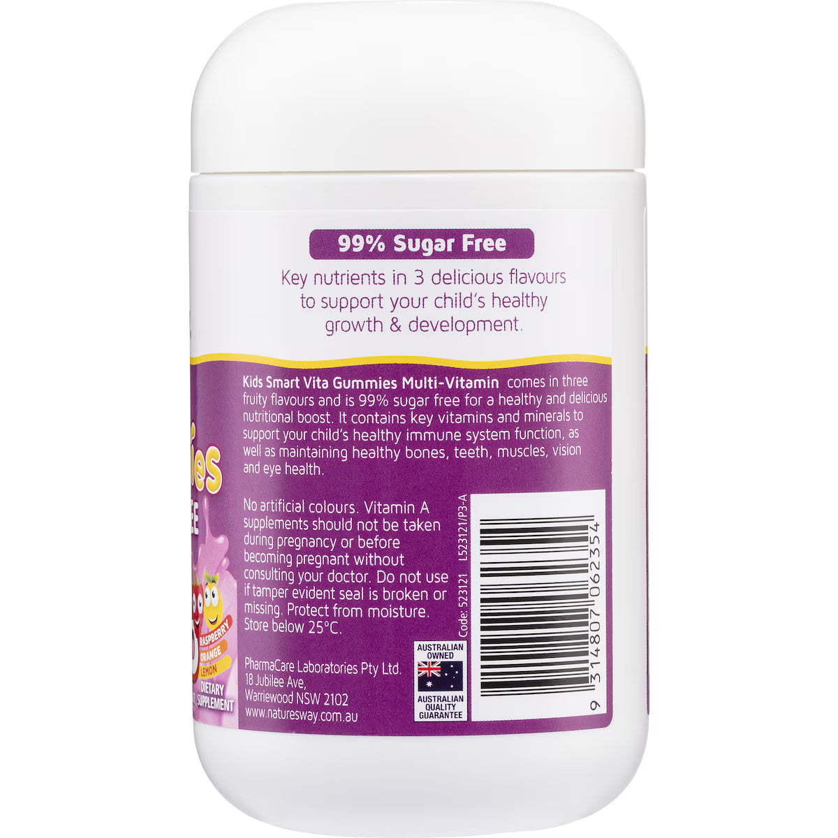 Nature’s Way Kids Smart Vita-Gummies Sugar Free Multi Trio 75 pack – children’s multivitamin gummies in assorted fruity flavors, sugar-free formula for healthy growth and immune support.