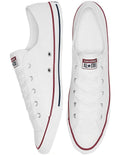 Converse Chuck Taylor All Star Dainty Low Top Sneaker in White, featuring a sleek, low-profile design for a minimalist and stylish look.