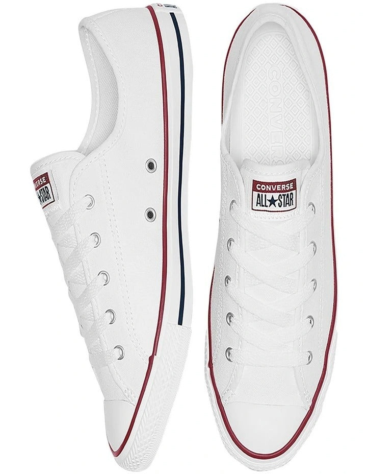 Converse Dainty Chuck Taylor All Star Dainty Low Top Sneaker in White, view 4