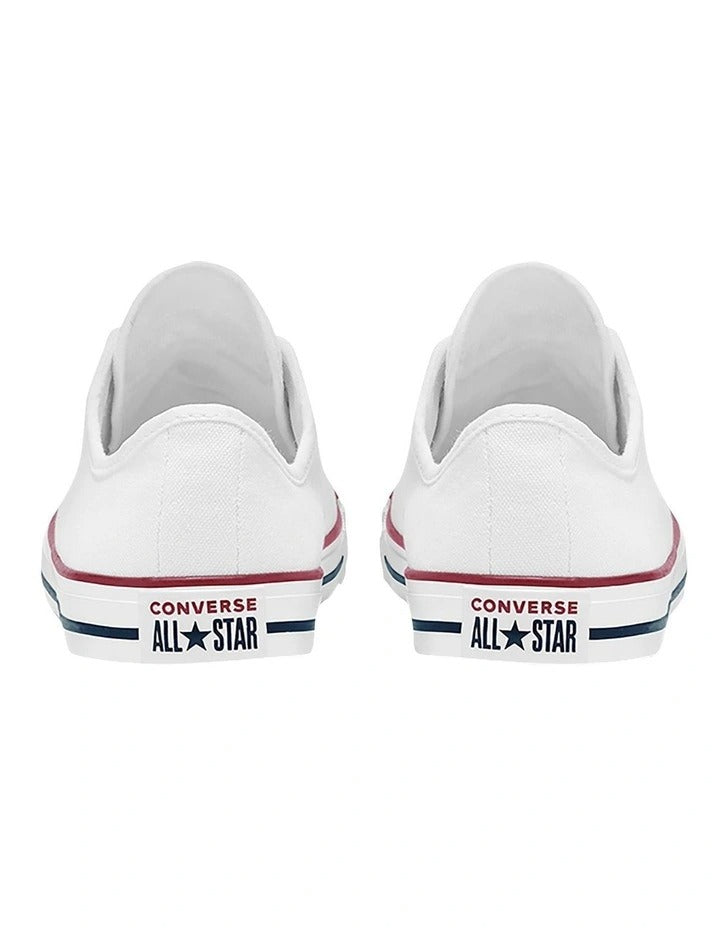 Converse Dainty Chuck Taylor All Star Dainty Low Top Sneaker in White, view 5