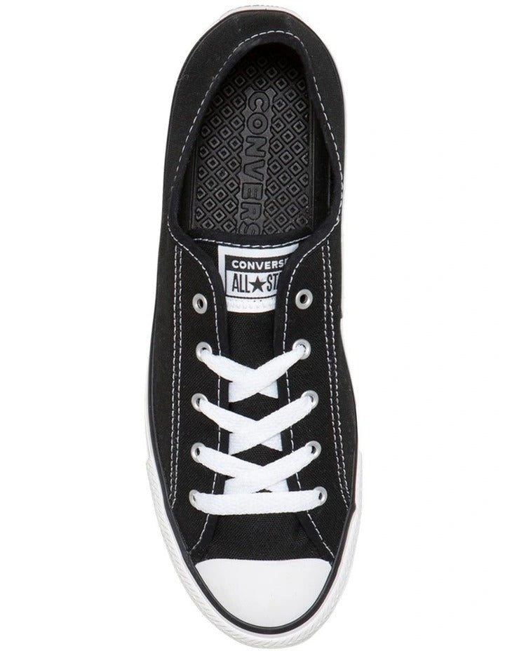 Converse Chuck Taylor All Star Dainty Low Top Sneaker in Black, featuring a sleek, low-profile design for a minimalist and stylish look.