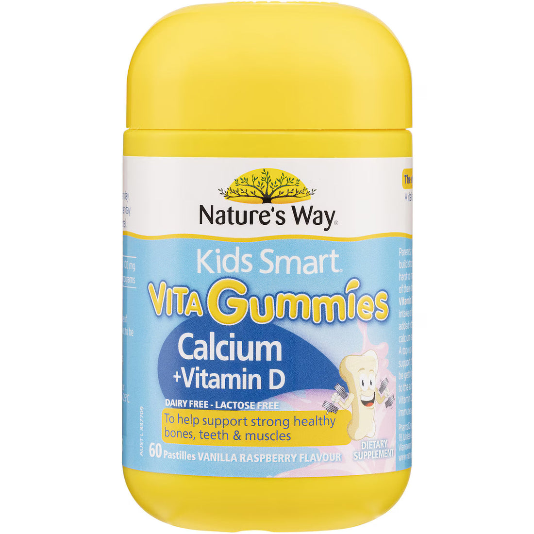 Nature's Way Kids Smart Vita-Gummies Calcium 60 pack – tasty chewable calcium supplement for children supporting strong bones and healthy teeth.
