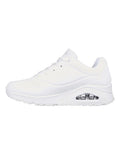 Skechers Uno Stand On Air Sneaker in White with cushioned comfort and modern sporty style
