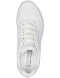 Skechers Uno Stand On Air Sneaker in White with cushioned comfort and modern sporty style