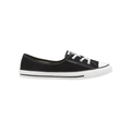 Converse Chuck Taylor All Star Ballet Lace Sneaker in Black, featuring a sleek, low-profile design with ballet-inspired laces for a feminine, stylish look.