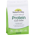 Nature's Way Instant Natural Protein 400g vanilla flavor powder in white container – high-protein, low-fat natural supplement for daily nutrition and muscle recovery.