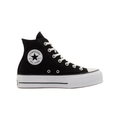 Converse Chuck Taylor All Star Lift Hi Top Sneaker in Black/White, featuring a high-top design with a platform sole for elevated style.