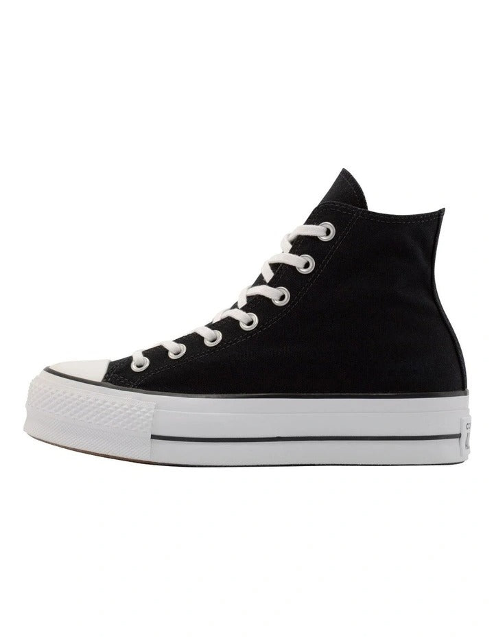 Converse Chuck Taylor All Star Lift Hi Top Sneaker in Black/White, view 2