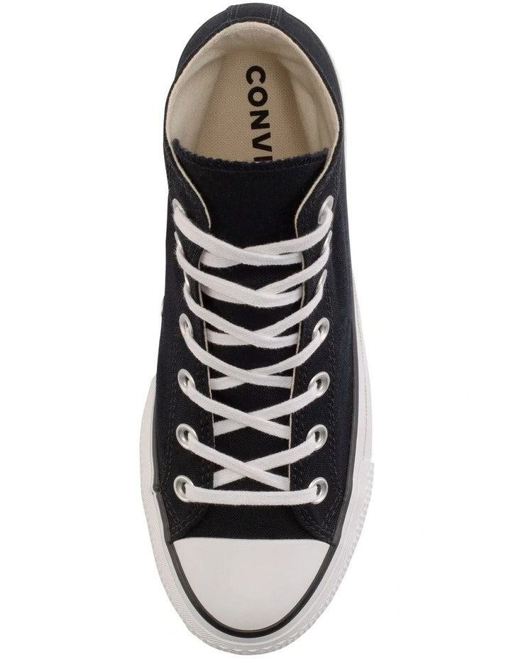 Converse Chuck Taylor All Star Lift Hi Top Sneaker in Black/White, view 3