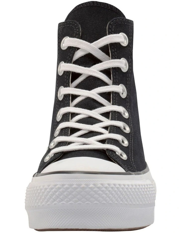 Converse Chuck Taylor All Star Lift Hi Top Sneaker in Black/White, view 4