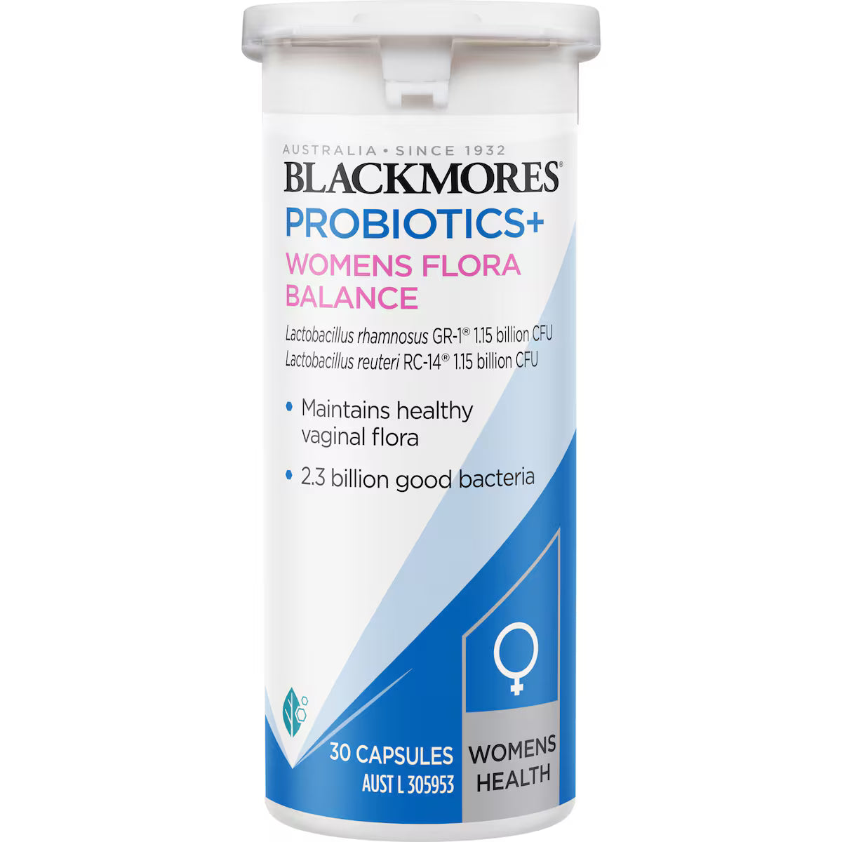Blackmores Probiotics+ Women's Flora Balance Vitamin Capsules 30 pack, view 2
