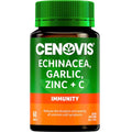 Cenovis Echinacea Garlic Zinc and Vitamin C tablets 60 pack – natural immune support supplement for daily health and wellness.