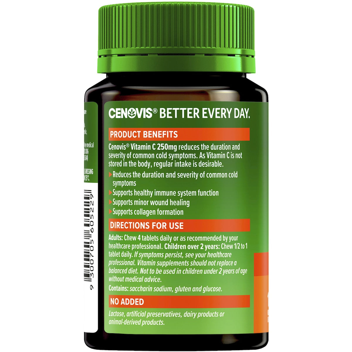 Cenovis Vitamin C 250mg Tablets 150 Pack for Immune Support – High-strength antioxidant supplement for daily health and wellness.