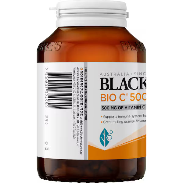Blackmores Bio C 500mg Chewable Vitamin C Immune Support Tablets 125 pack, view 3