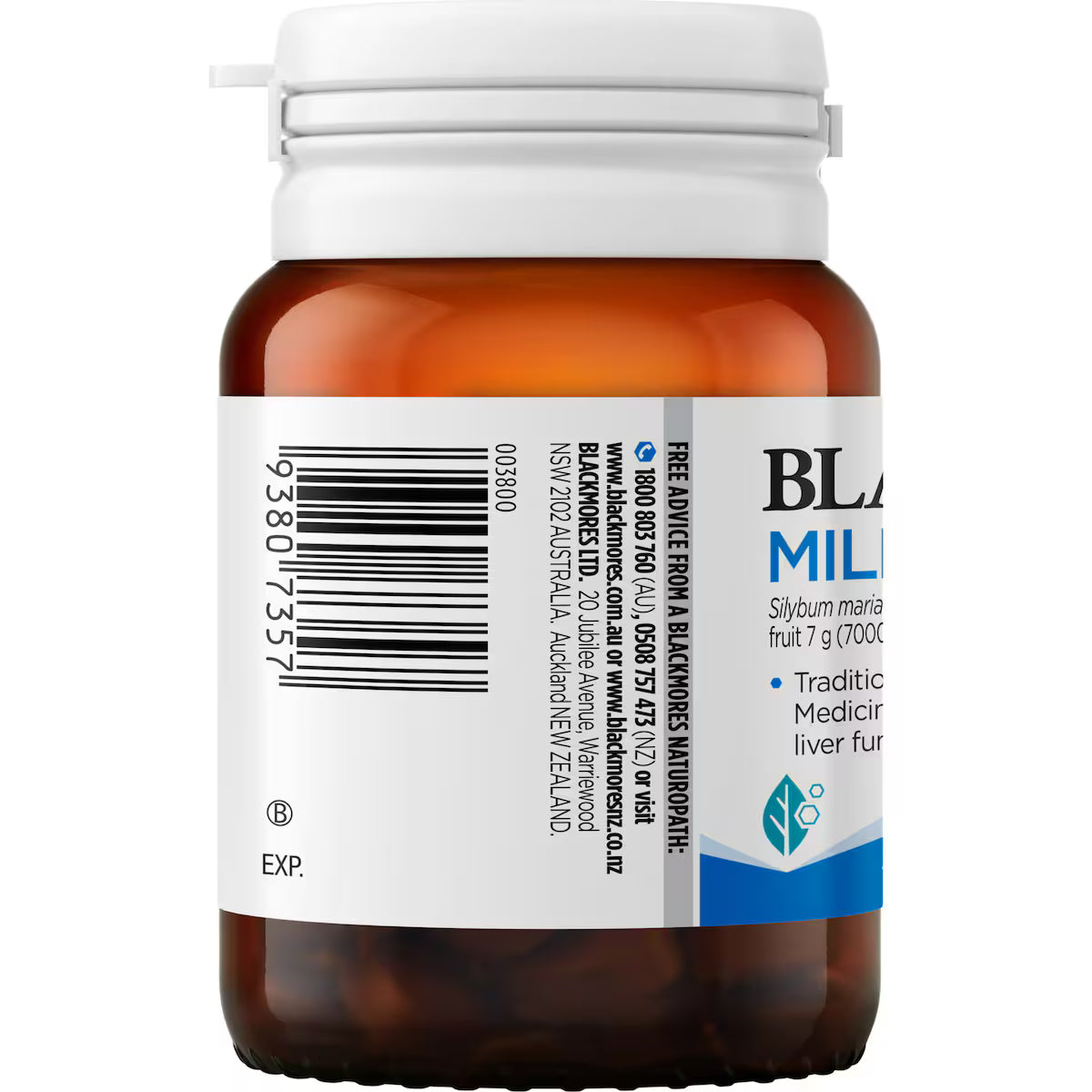 Blackmores Milk Thistle Liver Health Tablets 42 pack, natural supplement for liver support and detoxification.