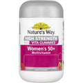 Nature's Way Women's 50+ Multivitamin Adult Vita Gummies 60 pack, a dietary supplement for women over 50, featuring gummy vitamins with essential nutrients like vitamins A, C, D, and E, to support health, energy, and immunity.