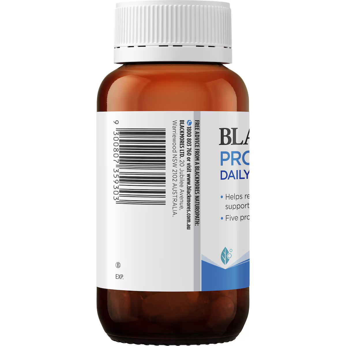 Blackmores Probiotics+ Daily Health Hard Capsules 55 pack, view 3