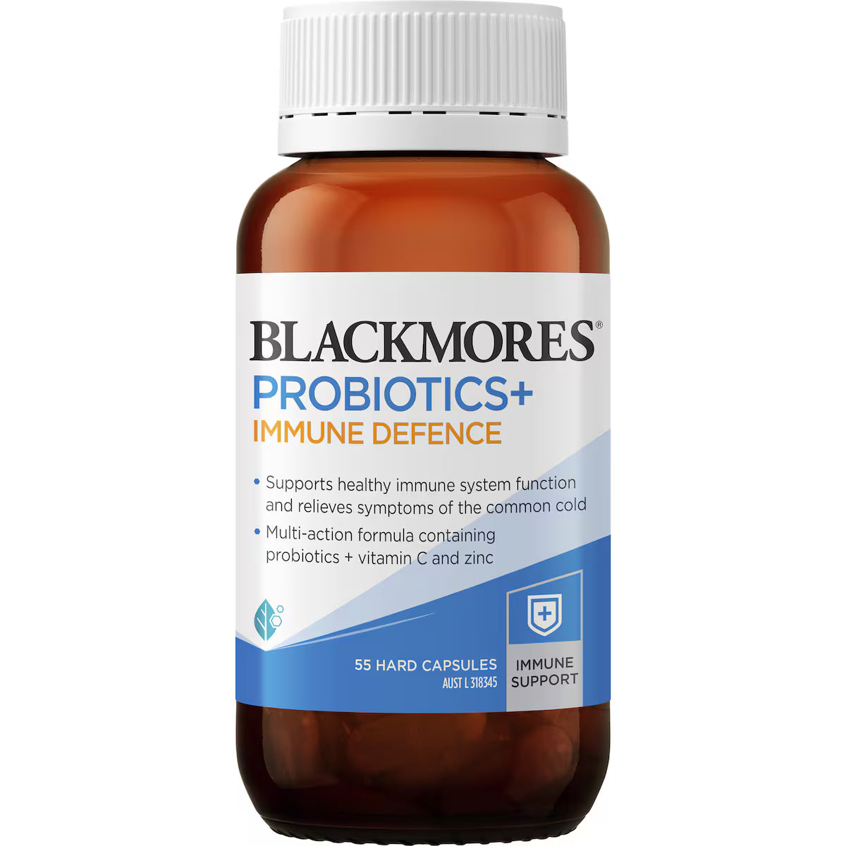 Blackmores Probiotics+ Immune Defence Capsules 55 pack, view 1