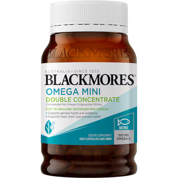 Blackmores Omega Mini Double Concentrate Capsules 400 pack, view 1