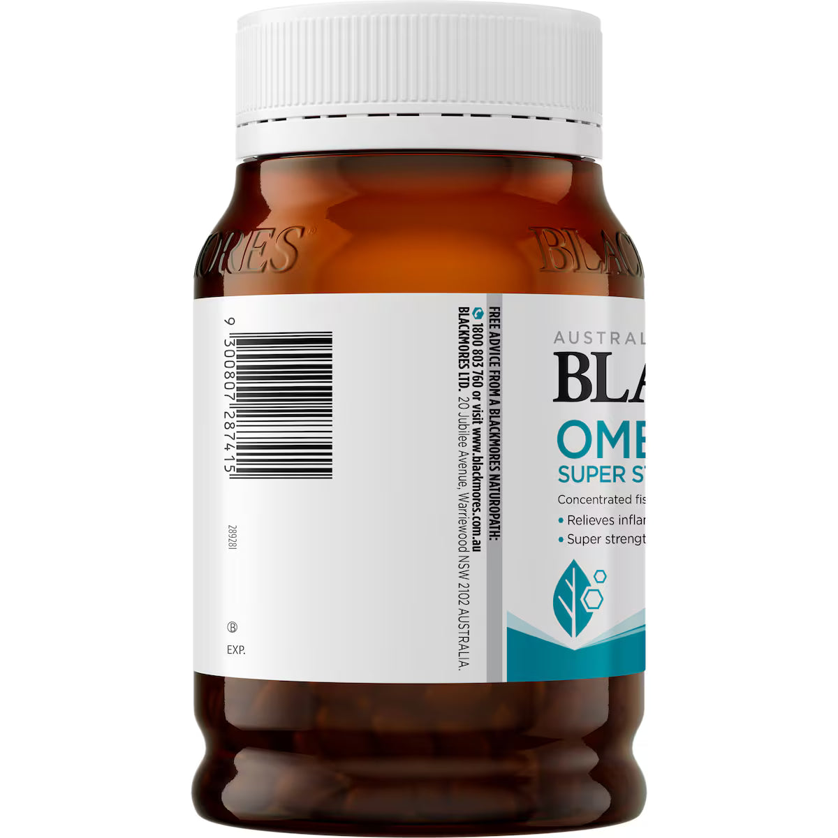 Blackmores Omega Triple Super Strength Fish Oil Capsules 150 pack, view 2