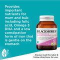 Blackmores Pregnancy & Breastfeeding Gold Vitamin Capsules in a 60-pack bottle designed to support the health and well-being of pregnant and breastfeeding women.