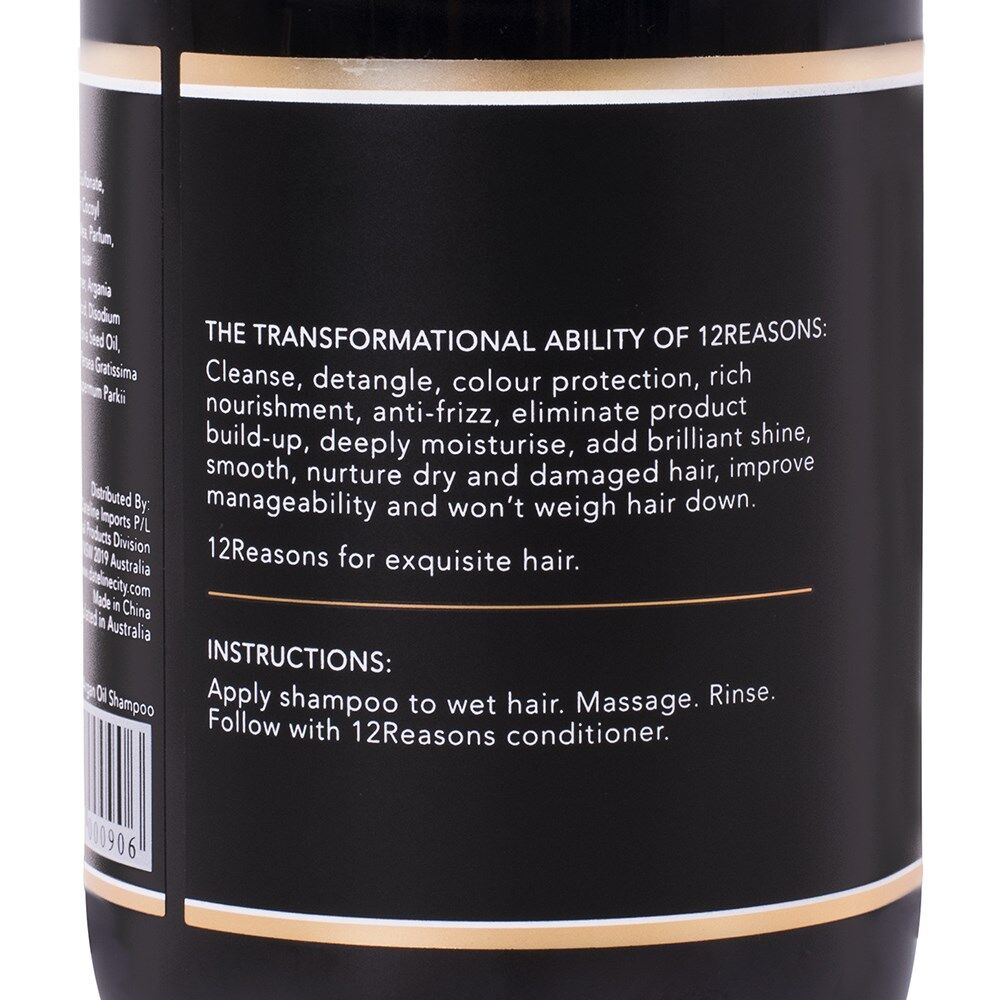 12 Reasons Argan Oil Shampoo 400ml | Nourishing Hair Care