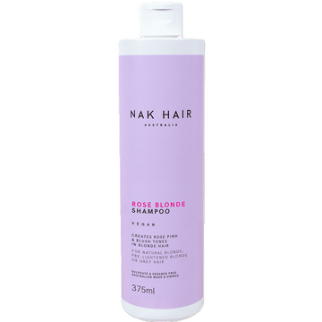 NAK Hair Rose Blonde Shampoo 375ml | Blonde Colour Care