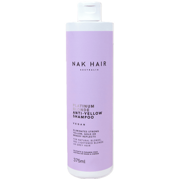 NAK Hair Platinum Blonde Anti-Yellow Shampoo 375ml
