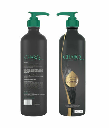 Charq Purifying Charcoal Shampoo 500ml | Deep Cleanse