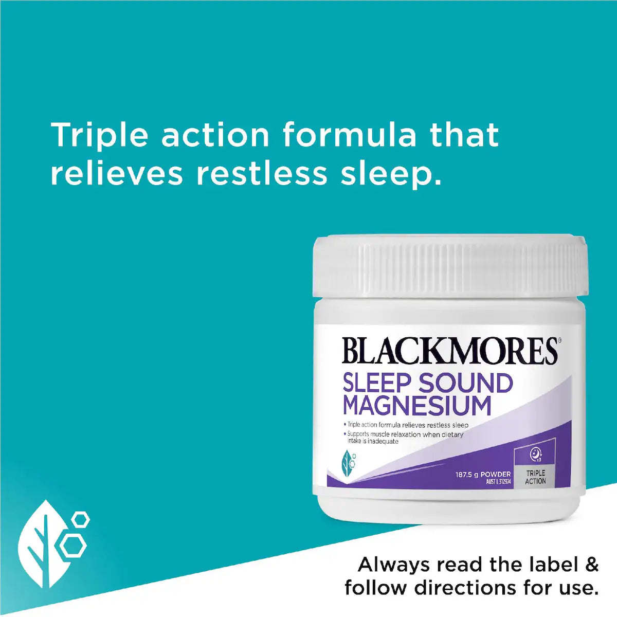 Blackmores Sleep Sound Magnesium Powder 187.5g, view 4