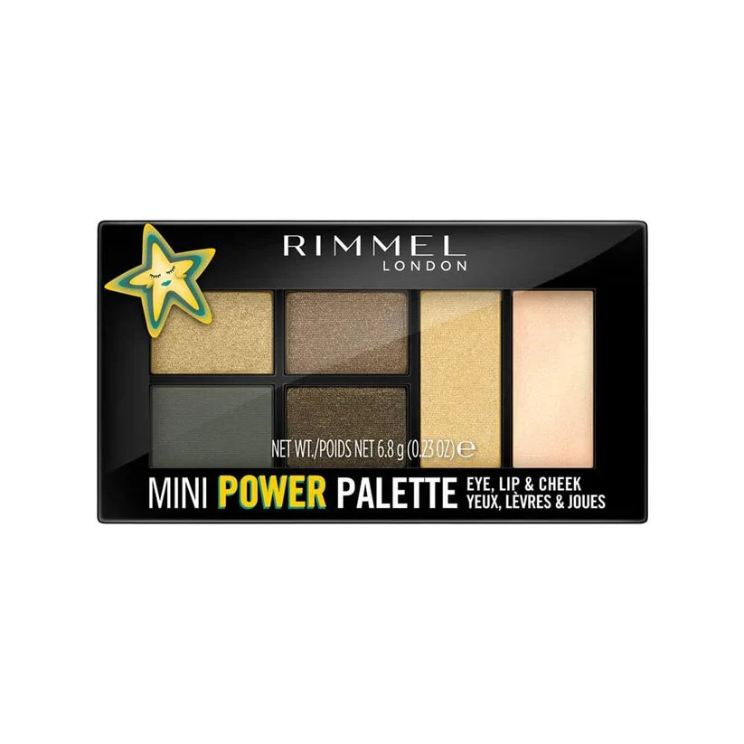 Rimmel Mini Power Palette Eye Lip Cheek 005 Boss Babe 6.8g versatile makeup palette