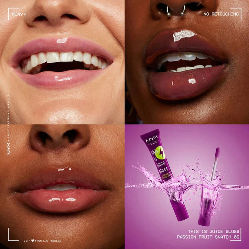 NYX This Is Juice Gloss Passion Fruit Snatch 10ml vibrant lip gloss