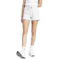 Person wearing white shorts on a white background