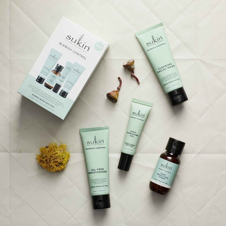 Sukin skincare products on a light background