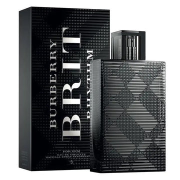 Burberry Brit Rhythm for Men 90ml Eau de Toilette bottle with sleek black and silver design