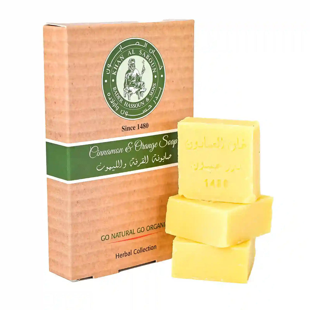 Herbal Soap Cinnamon and Lemon-Pack of 6-300g