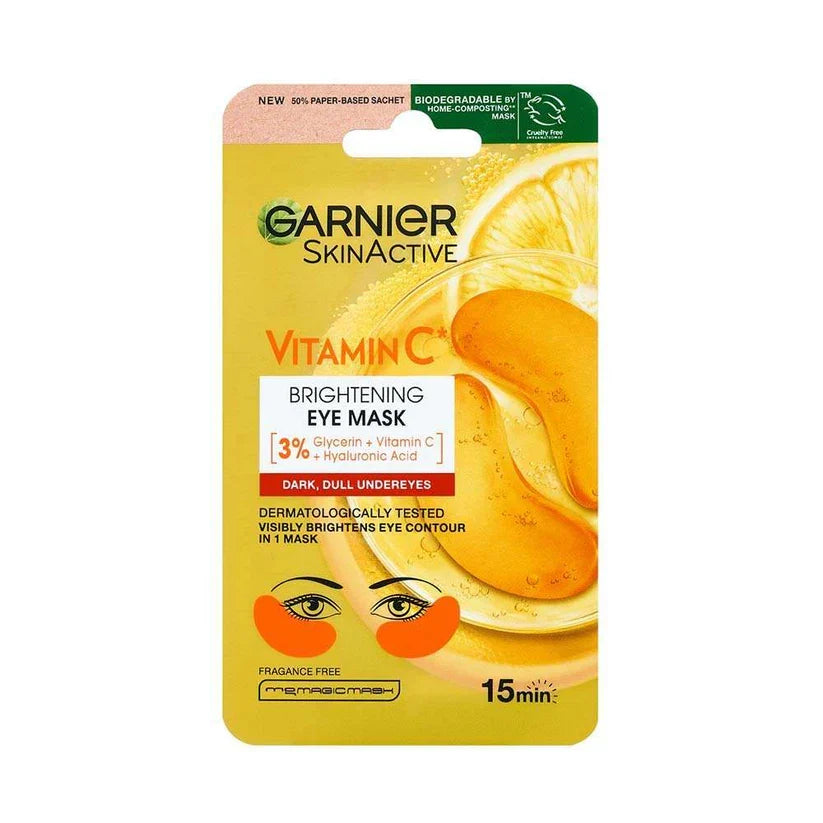 Garnier Skin Active Eye Mask Brightening Glow Boosting Vitamin C 5g
