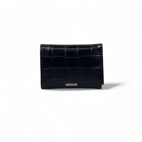 LeatherLuxe Black Women's Wallet and Card Holder