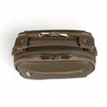 Beige leather women's handbag with shoulder strap — elegant satchel for everyday and formal occasions.