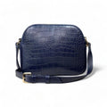 Women's Shoulder Bag Dark Blue LeatherLuxe