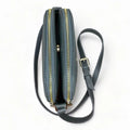 Elegant gray leather women’s shoulder bag and crossbody purse by LeatherLuxe — premium genuine leather handbag with adjustable strap and minimalist modern design.
