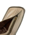 LeatherLuxe genuine leather wallet with zip closure — sleek brown card holder made from premium full-grain leather, designed for men and women for secure everyday use.