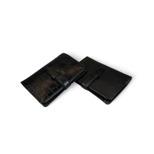 Genuine Leather Wallet – Black Leather Card Holder