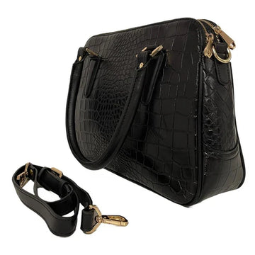 black leather office bag for professionals