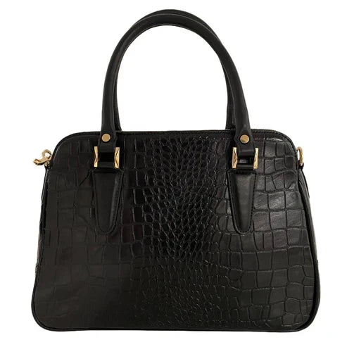 black leather office bag for professionals